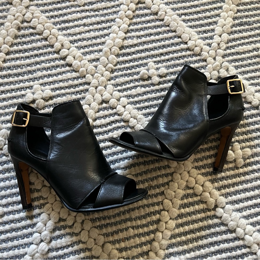 Coach peep toe heels